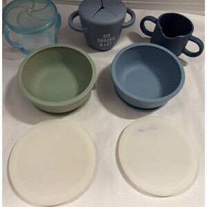 Wee sprout Silicone Suction Bowls With Lid Buy One Feed One Cup Munchkin 3 Cups